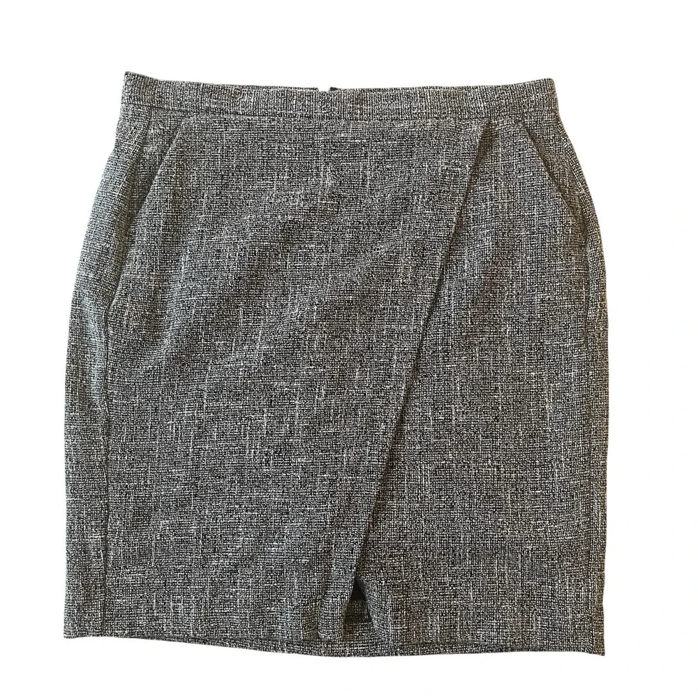 Banana Republic Women's Size 14 Skirt Pencil Career Tulip Navy White Pockets - Picture 1 of 8